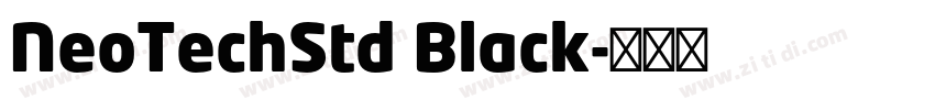 NeoTechStd Black字体转换